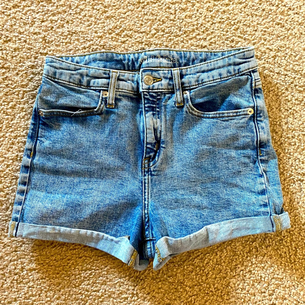 High Rise Denim Shorts sz 4